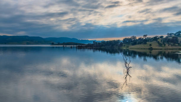 istock Early morning at Windamere Dam with cloud cover 2195001106