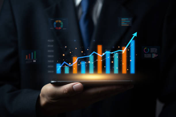 istock Business professional digital graph growth, market trends, and financial efficiency. development, data research, and strategy planning success. investment risks, and statistical 2195002088