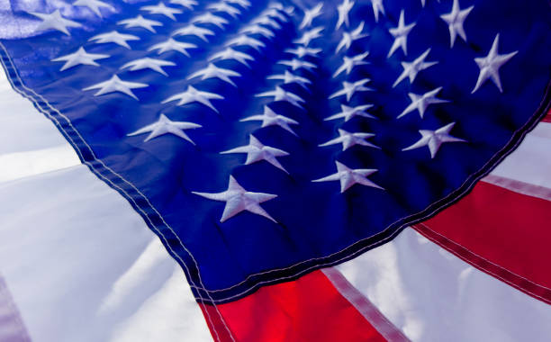 istock Close Up American Flag 2195011379