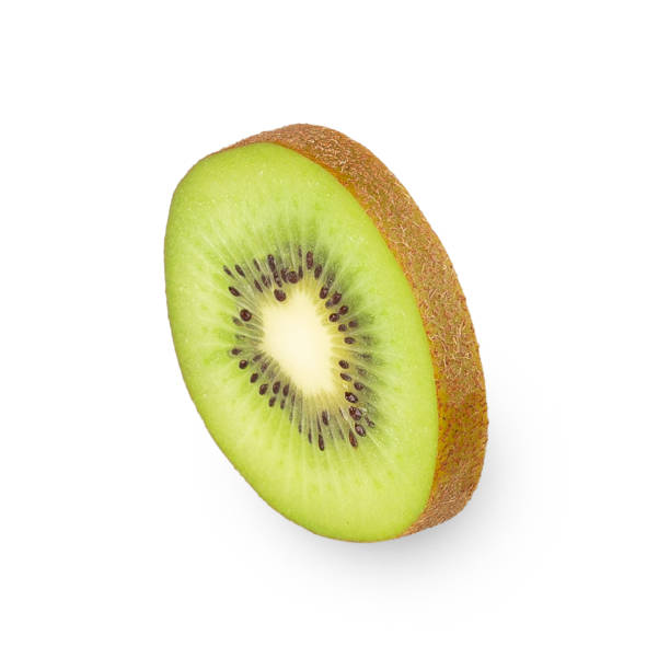 istock Kiwi slices isolated on white background with clipping path, full depth of field 2195012989