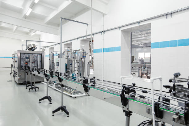 istock Modern production facility with automated bottling line in a clean industrial environment 2195017800