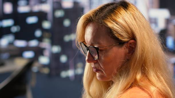 istock Distraught businesswoman suffers from depersonalization and derealization 2195018433
