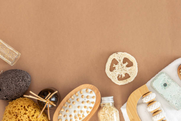istock Skin care concept. Zero waste natural cosmetics products. Flat lay. 2195019742