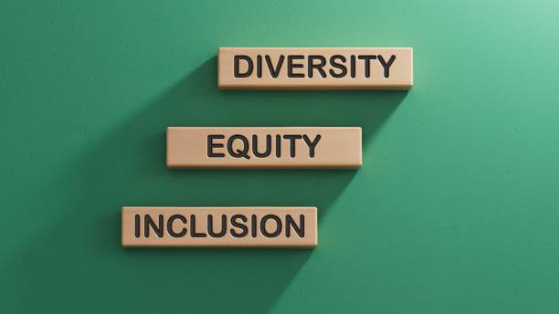 istock Diversity Equity Inclusion symbol. Concept words Diversity Equity Inclusion on wooden blocks.Business and Diversity Equity Inclusion concept.3D rendering on green background. 2195030627