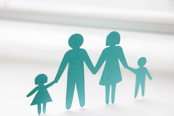 istock Paper family on a white background 2195034165