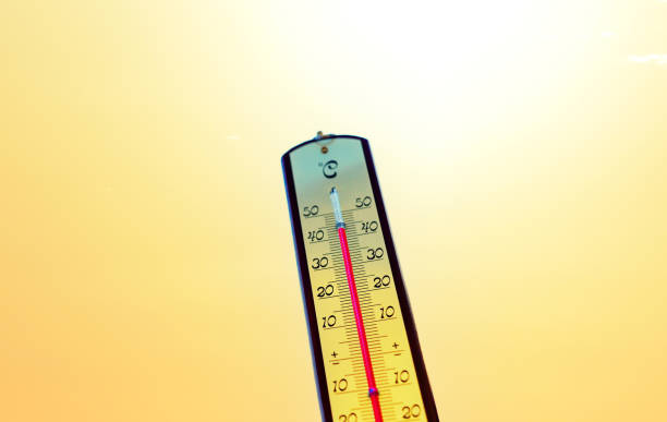 istock Thermometer for measuring outdoor air temperature. 2195037275