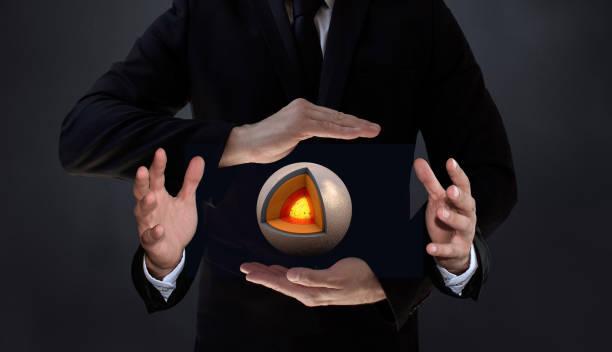 Mars Research by New Artificial Intelligence Technology Humans who control AI-based systems will have more control over the structure and layers of the Mars. An AI-powered scientist holding a spinning planet Pluto in four hands. / You can see the animation movie of this image from my iStock video portfolio. Video number: 2194760676 finger spinning globe stock pictures, royalty-free photos & images