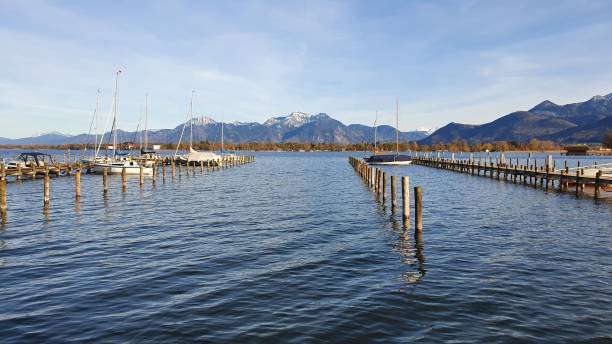 istock Marina with Sailboats at Chiemsee, Germany 2195048352