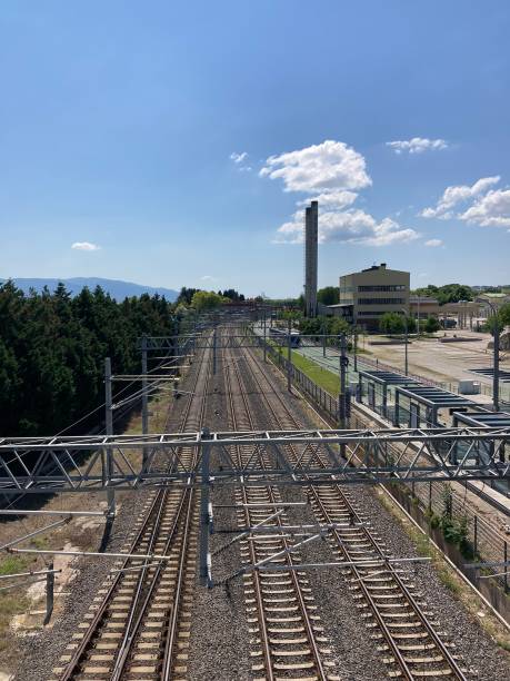 istock Railway Tracks and Urban Skyline in İzmit 2195054551