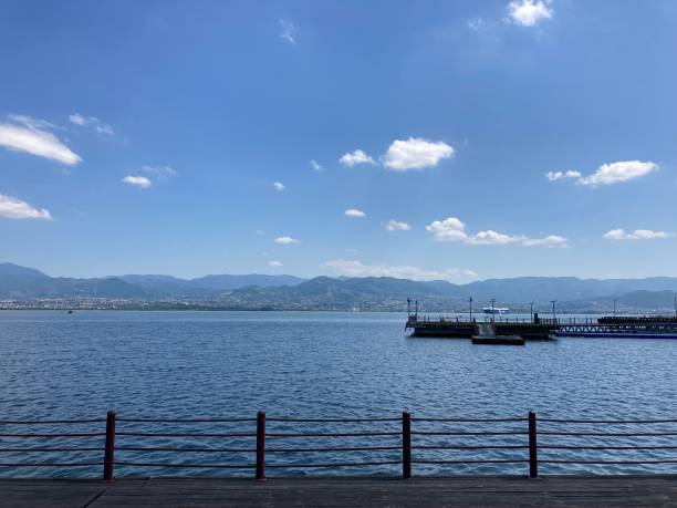 istock Serene Waterfront View of İzmit with Pier and Mountain Backdrop 2195054559