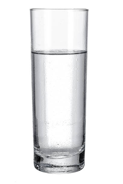 istock Glass with fresh water on white background 2195060975