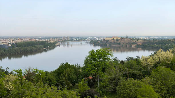istock Petrovaradin Fortress by the Danube river in spring 2195064093