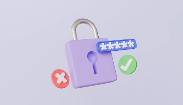 istock Padlock icon with check unlock approved and declined account identity id privacy password secure data information 2195073850