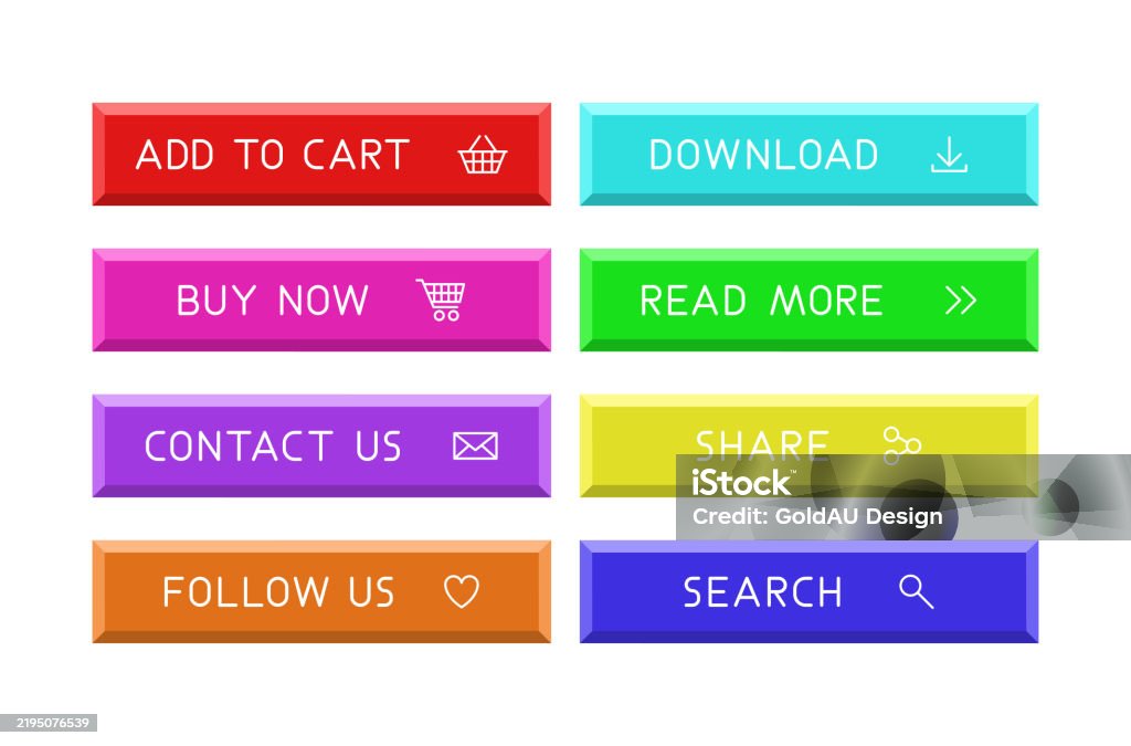 Cta Button Set Cta Button Set Stock Illustration - Download Image Now - Banner - Sign ...