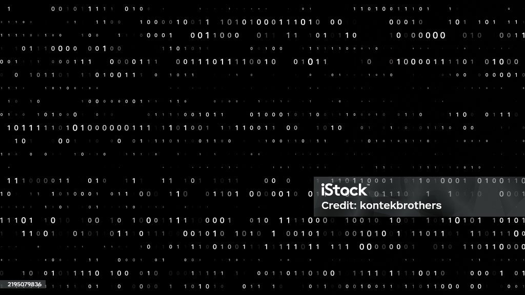 Binary Code Data Transfer Ai Cloud Computing Stock Photo - Download ...