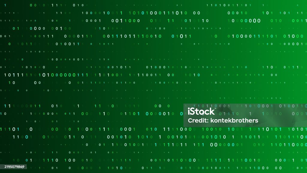 Binary Code Data Transfer Ai Cloud Computing Stock Photo - Download ...