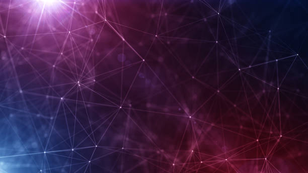 istock 4K Digital Cyberspace with Particles and Digital Data Network Connections. High Speed Connection and Data Analysis Technology Digital Abstract Background Concept. Seamless Loopoble 2195080442