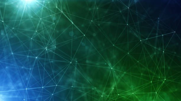 istock 4K Digital Cyberspace with Particles and Digital Data Network Connections. High Speed Connection and Data Analysis Technology Digital Abstract Background Concept. Seamless Loopoble 2195081639