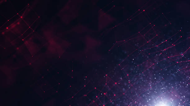 istock 4K Digital Cyberspace with Particles and Digital Data Network Connections. High Speed Connection and Data Analysis Technology Digital Abstract Background Concept. Seamless Loopoble 2195081778
