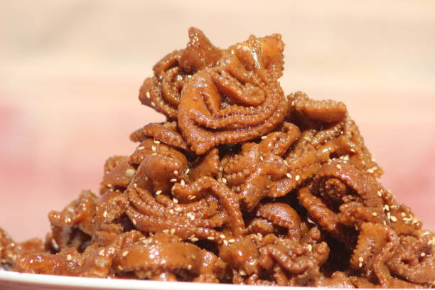 istock Chebakia Close Up, Traditional Moroccan Cookie 2195082305