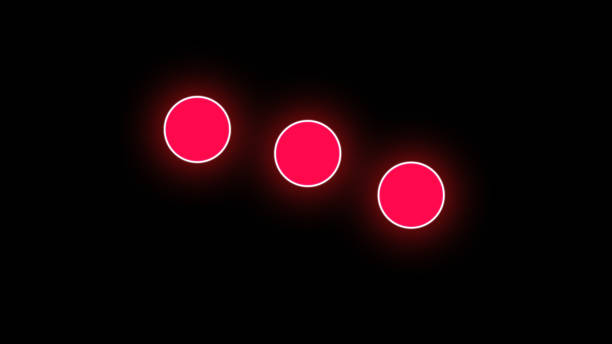 White dots loading bar and typing in progress animation - 4K Stok photo