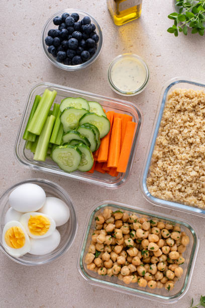 istock Healthy meal prep containers on kitchen counter 2195084843