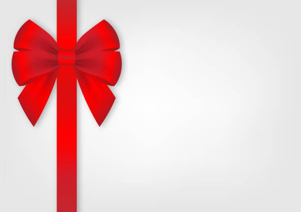 istock White Luxury Background with Bow Ribbon for Christmas and New Year Event. 2195091742