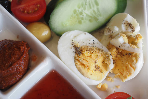 istock Using fresh ingredients such as boiled eggs, various vegetables, and delicious dipping sauces 2195095395