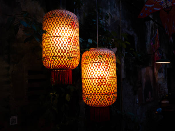istock Chinese new year lantern display resembles good luck n wealth 2195104841