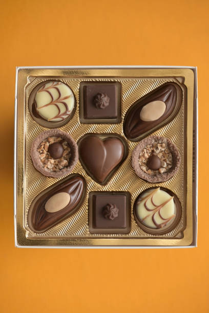 Sweet chocolate pralines are ideal as a gift for festive events: celebrating Valentine's Day, birthday and many other small surprises.