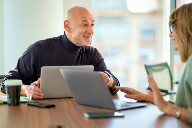 istock Business people working in high-end modern office 2195110050