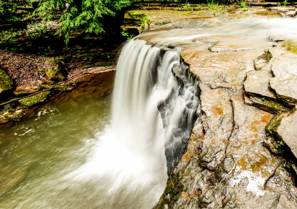 istock Tranquil Jackson Falls Waterfall Cascading Over Rocks in Forested Natural Setting 2195115293