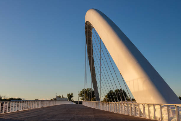 istock Alessandria - The Cittadella Bridge by architect Richard Meier & Partners. 2195116623