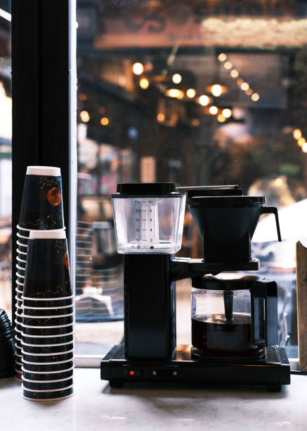 Coffee machine in a cafeteria