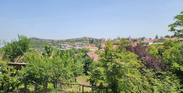 istock Scenic view of a hillside town, Georgia 2195123046