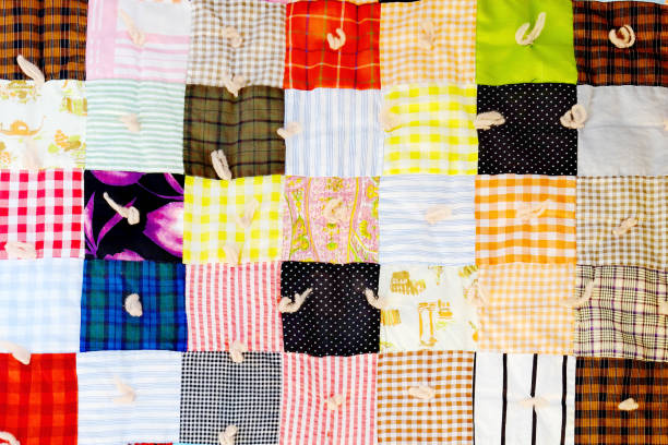 Patchwork quilt handmade blanket with quilting design for home comfort homemade