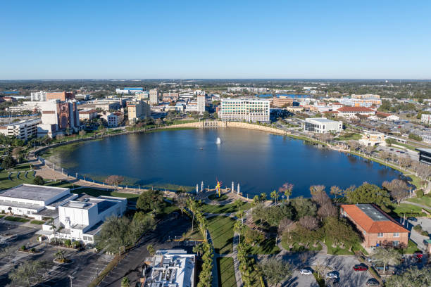 istock Lakeland, Florida Skyline Aerial 2195124385