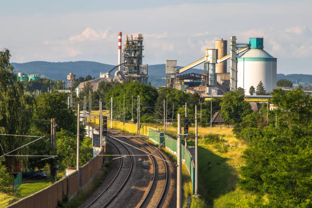 istock The exterior of a cement plant 2195126814
