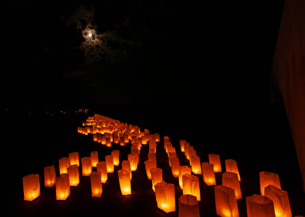istock Candlelit Flight 93 National Memorial Pathway Under A Full Moon in Quiet Darkness on 10th Anniversary 2195130611