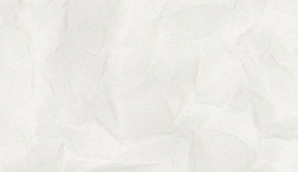 istock Closeup of white crumpled paper for texture background 2195139368