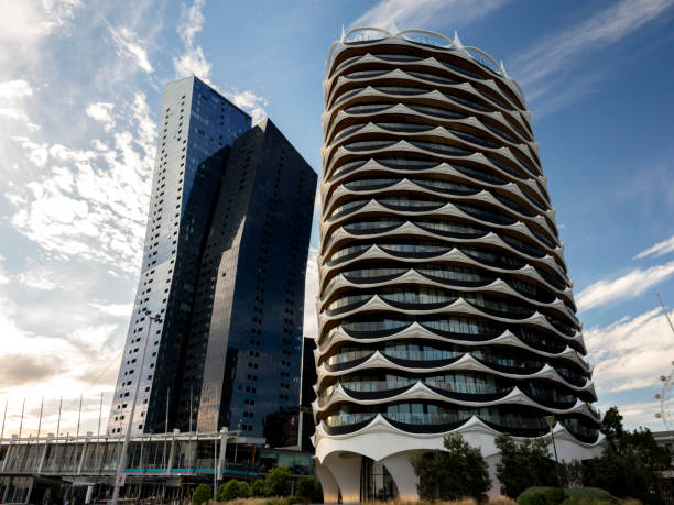 istock Modern Residential Complexes in Docklands, Melbourne, Australia 2195139819