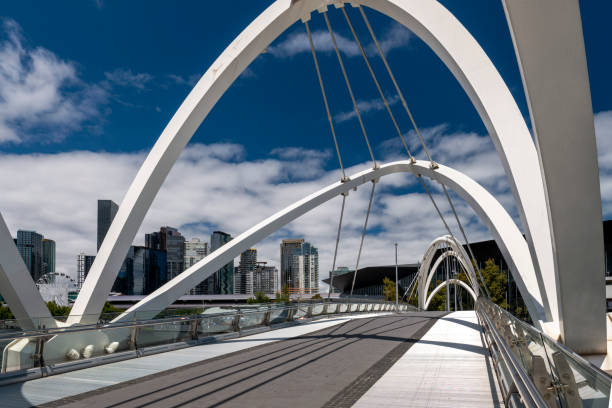 istock Seafarers Bridge in Downtown Melbourne, Australia 2195140553