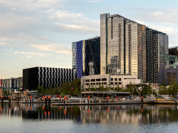 istock Docklands waterfront in Melbourne, Australia 2195140799
