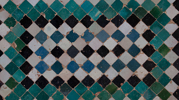 istock Ancient Nasrid coloured ceramic mosaic in the Alhambra in Granada 2195142487