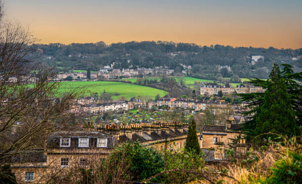 istock Amazing orange sky.sunset over English settlement. 2195144888