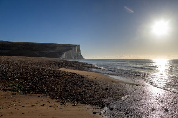 Morning light at Cuckmere Haven in Sussex, with a view of the Seven Sisters cliffs