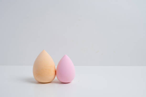 istock Beauty blender, on a light background. Makeup sponge. Beauty concept 2195156415