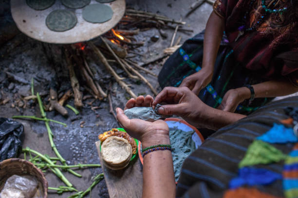 istock Cooking on a 3 stone stove in Guatemala 2195171015