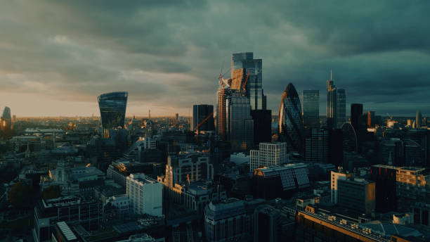 London City Skyline at Dusk