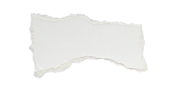 istock White ripped paper torn edges strips isolated on white background 2195187660